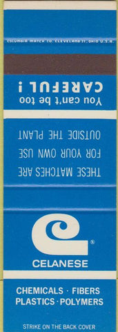 Matchbook Cover - Celanese Chemicals Plastics SAMPLE