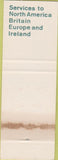 Matchbook Cover - Carrolls AerLingus SAMPLE WEAR