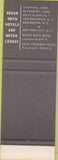 Matchbook Cover - Roger Smith Hotels Washington DC New Brunswick Stamford SAMPLE
