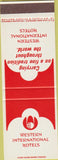 Matchbook Cover - Western International Hotels SAMPLE