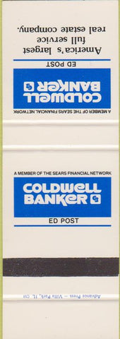 Matchbook Cover - Coldwell Banker Ed Post SAMPLe