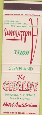Matchbook Cover - Hotel Auditorium Cleveland OH SAMPLE