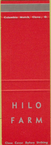 Matchbook Cover - Hilo Farm SAMPLE