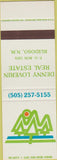 Matchbook Cover - Denny Loverin Real Estate Ruidoso NM SAMPLE
