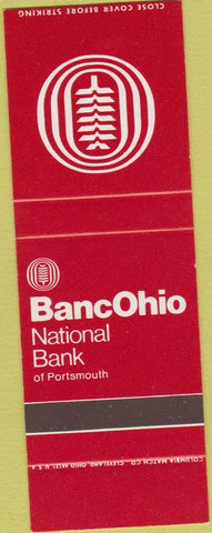 Matchbook Cover - Banc Ohio State Bank Portsmouth OH SAMPLE