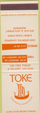 Matchbook Cover - Toke Cleaners Moorhead MN Fargo ND SAMPLE