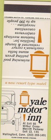 Matchbook Cover - Yale Motor Inn Wallingford CT SAMPLE