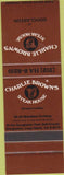 Matchbook Cover - Charlie Brown's Steak House Douglaston LI NY SAMPLE