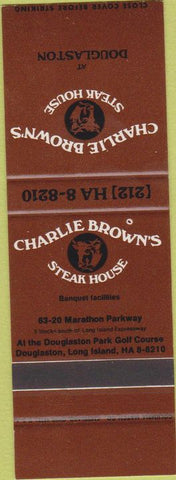Matchbook Cover - Charlie Brown's Steak House Douglaston LI NY SAMPLE