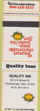 Matchbook Cover - Quality Inn Chattanooga TN SAMPLE