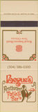 Matchbook Cover - Begue's Restaurant Patio Bar New Orleans LA SAMPLE