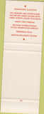 Matchbook Cover - Owyhee Plaza Boise ID Gamekeeper SAMPLE