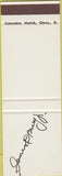 Matchbook Cover - Printed Signature James D Barry Jr? SAMPLE