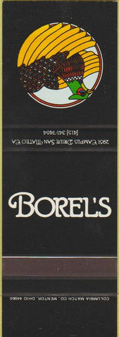 Matchbook Cover - Borel's San Mateo CA SAMPLE