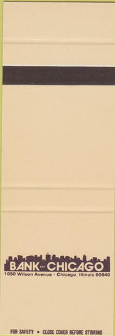 Matchbook Cover - Bank of Chicago IL SAMPLE