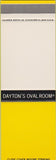 Matchbook Cover - Dayton's Oval Room OH SAMPLE