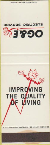 Matchbook Cover - OG and E Electric Reddy Kilowatt SAMPLE WEAR