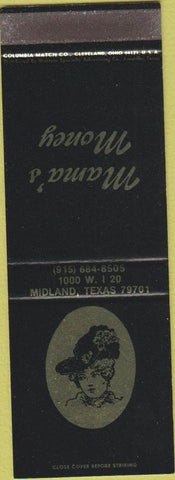 Matchbook Cover - Mama's Money Midland TX girlie SAMPLE