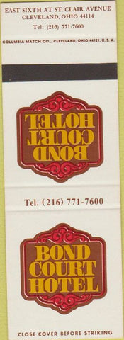 Matchbook Cover - Bond Court Hotel Cleveland OH SAMPLE