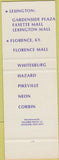 Matchbook Cover - Dawahares of Kentucky Lexington Florence KY SAMPLE Hazard