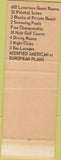 Matchbook Cover - The Deauville Hotel Miami Beach FL SAMPLE