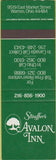 Matchbook Cover - Stouffer's Avalon Inn Warren OH SAMPLE
