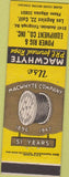 Matchbook Cover - MacWhyte Pre Formed Rope Power Rig Los Angeles CA