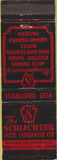 Matchbook Cover - The Schlichter Jute Cordage Co Philadelphia PA wire rope