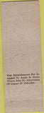 Matchbook Cover - P and G Liquors El Dorado AR