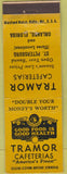 Matchbook Cover - Tramor Cafeterias Orlando St Petersburg FL