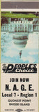 Matchbook Cover - NAGE Quonset Point RI Navy Government Employees