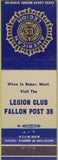 Matchbook Cover - American Legion Baker MT