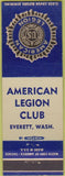 Matchbook Cover - American Legion Everett WA