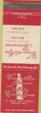 Matchbook Cover - Venus De Milo Restaurant Swansea MA