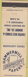 Matchbook Cover - Carter Rice Storrs Bement Co Pawtucker RI Paper