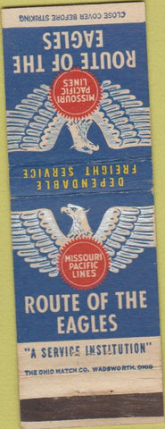Matchbook Cover - Missouri Pacific Railroad Route of Eagles