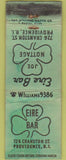 Matchbook Cover - Eire Bar Providence RI shamrock POOR