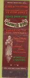 Matchbook Cover - Old Timers Bar Grill New York City Federal WEAR