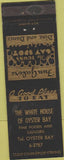 Matchbook Cover - White House of Oyster Bay NY