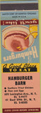 Matchbook Cover - Hamburger Barn New York City