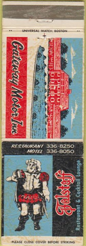 Matchbook Cover - Gateway Motor Inn Seekonk MA WEAR