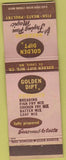 Matchbook Cover - Golden Dipt Breading St Louis MO WEAR
