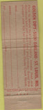 Matchbook Cover - Golden Dipt Breading St Louis MO WEAR