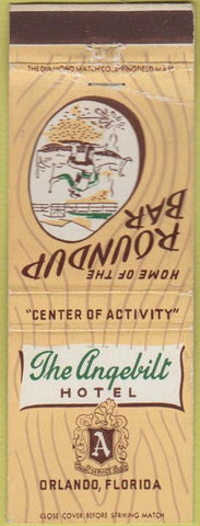 Matchbook Cover - The Angebilt Hotel Orlando FL WEAR