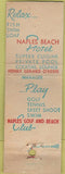 Matchbook Cover - Naples Beach Hotel FL WORN