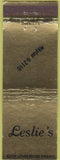 Matchbook Cover - Leslie's  NO TOWN