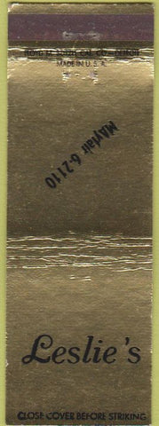 Matchbook Cover - Leslie's  NO TOWN