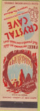 Matchbook Cover - Crystal Cave Spring Valley WI