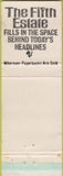 Matchbook Cover - The Fifth Estate Robin Moore author book WEAR
