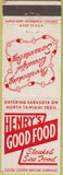 Matchbook Cover - Henry's Good Food Sarasota FL